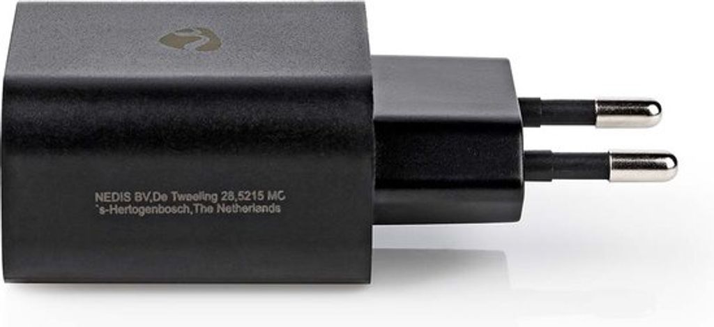 NEDIS Netzladegerät TypC/USB-C PD3.0 20W ohne Kabel sw WCPD20W102BK