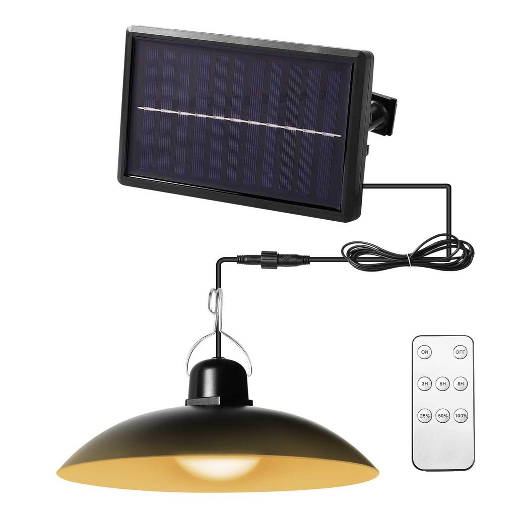 Venkovní solární lampa, solární závěsné svítidlo s dálkovým Obrázek produktu 