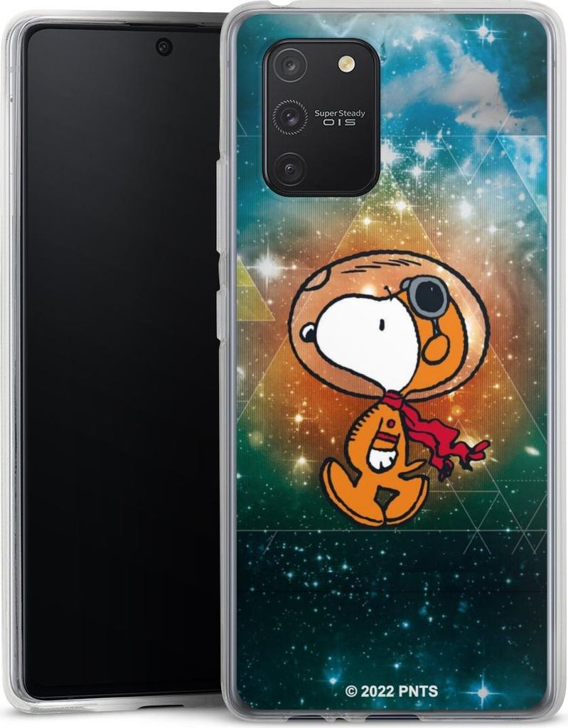 DeinDesign Handyhülle für Samsung Galaxy S10 Lite Silikon Hülle Case Smartphone Schutzhülle Astronaut Offizielles Lizenzprodukt Snoopy