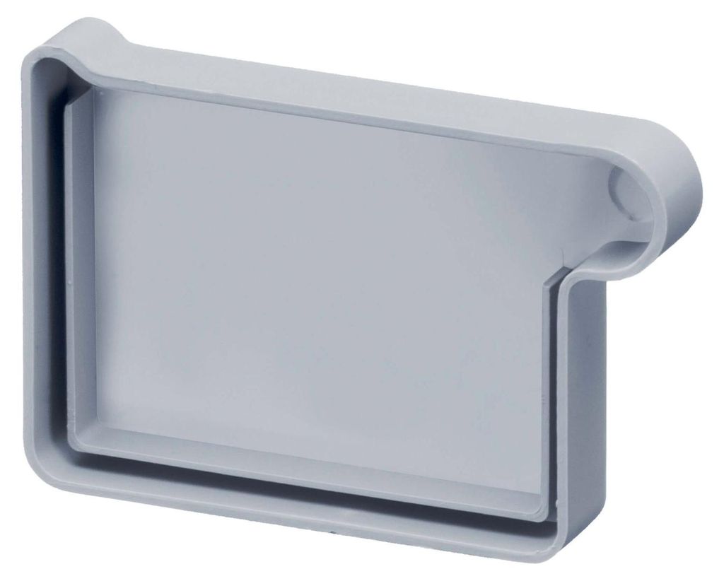 INEFA Dachrinnen Endstück Kastenrinne PVC NW83 / 83mm, Produktbild 