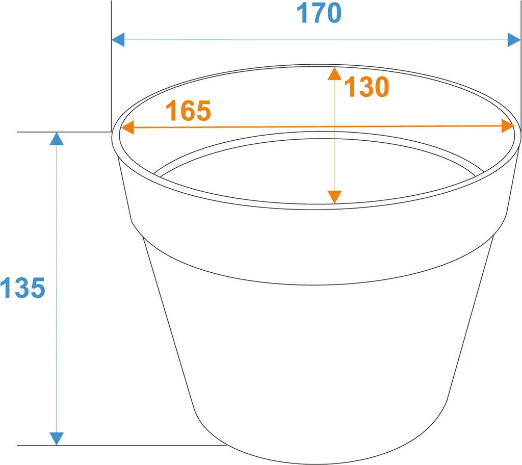 Décorez votre intérieur avec ce cache-pot Europalms rouge 17cm plastique