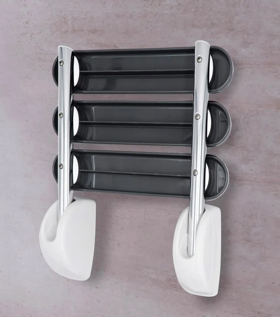 Tabouret de douche mural rabattable noir mat pour salle de bain PMR