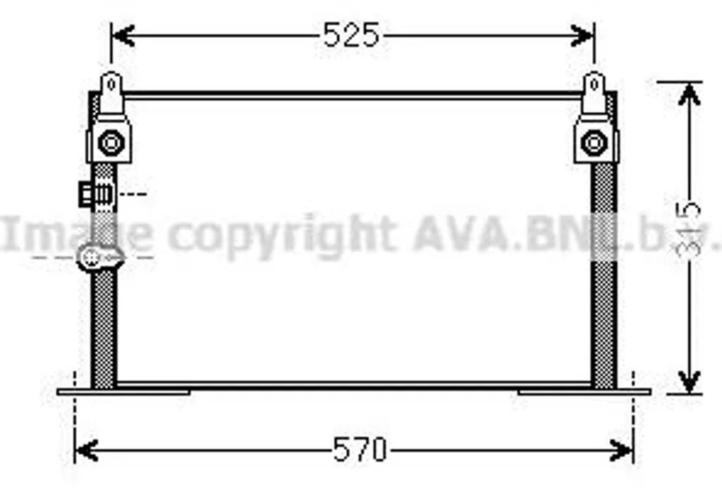 Condensateur AVA TOA5585 Haute Performance OE 8846035280 en Alu