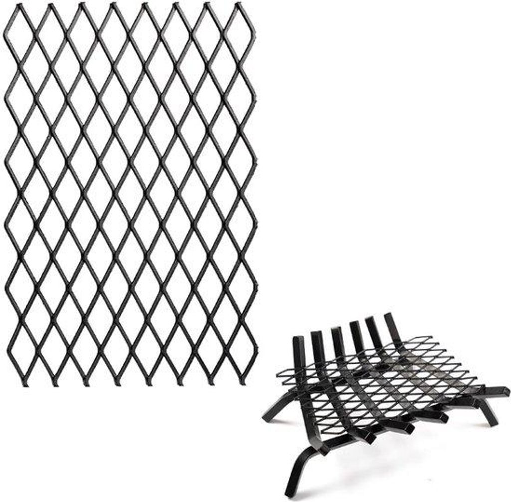 Metallschutzroster, Selbstklebend, Reparaturset, Schornsteinabdeckung, Schwarz, 24,9 x 40,9 cm, für Kamine und Zelte