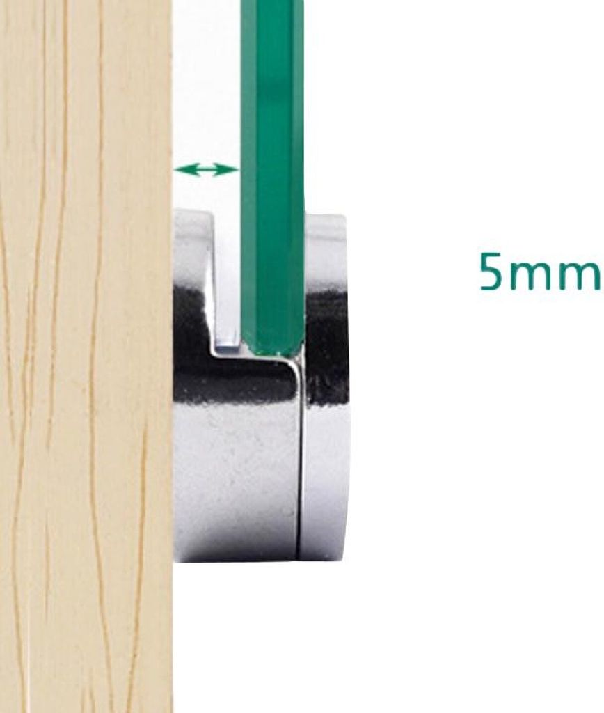 100 Stück Spiegelhalter-Clips Set - Transparente Halterungen Mit Schrauben Für Glas & Bilder