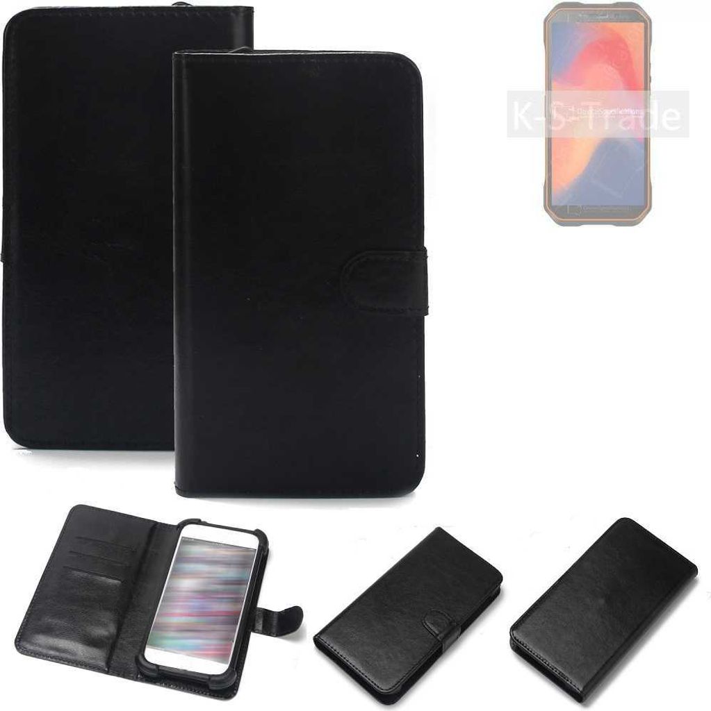 K-S-Trade Handyhülle Schutzhülle kompatibel mit Doogee S51 Handy Schutz Hülle Handyhülle Bumper schwarz 1x