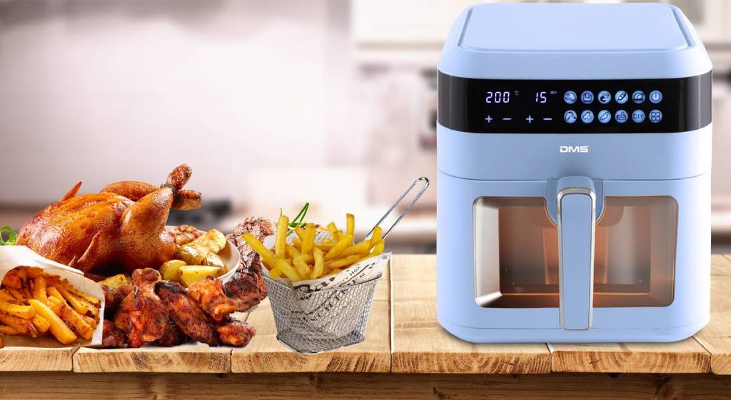 Aoucheni Heißluftfritteuse XXL Airfryer 15 Liter, Friteuse Mit13 Programme Mini Backofen Doerrautomat Funktion Lcd Display 2200w Aoucheni