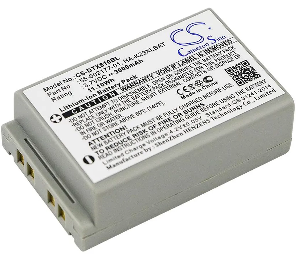 Batterie pour terminal Casio DT-X8 et DT-X200 idéale pour inventaire logistique