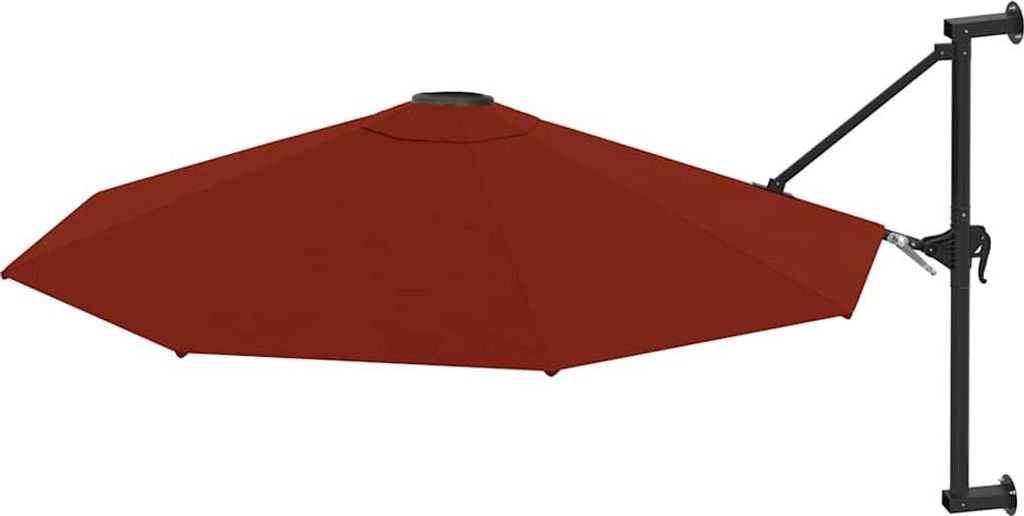 vidaXL Ombrellone da parete con palo in metallo 300 cm Immagine del prodotto 