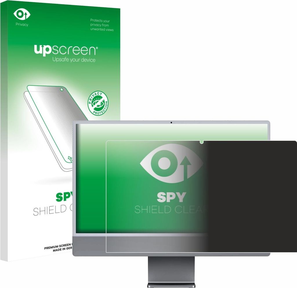 Für Apple iMac 24" M3 2023 Sichtschutzfolie Schutzfolie upscreen Anti-Spy Privacy Sichtschutz Blickschutz Display Schutz Folie Blaulichtfilter