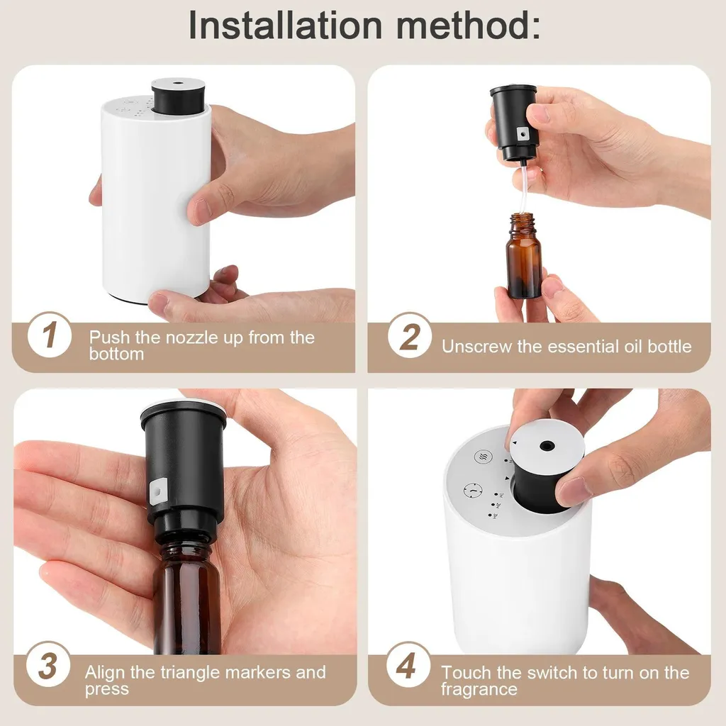 Diffuseur huiles essentielles sans eau blanc nomade fini les fuites - 7
