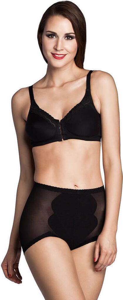 Miss Perfect Dessous Damen Body Trim Vorderverschluss BH ohne Bügel (B-D 75-95) Fontverschluss BH Bügelloser BH Verschluss Vorne Baumwolle Spitze...