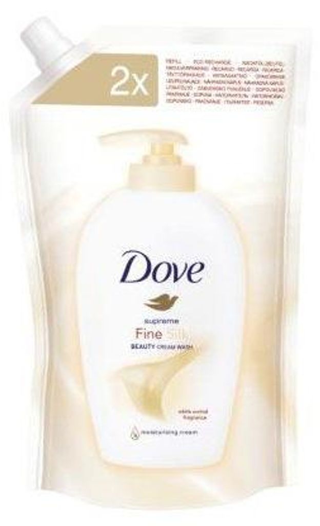 Dove supreme fine silk wash lotion jemná péče náplň 500 ml Obrázek produktu 