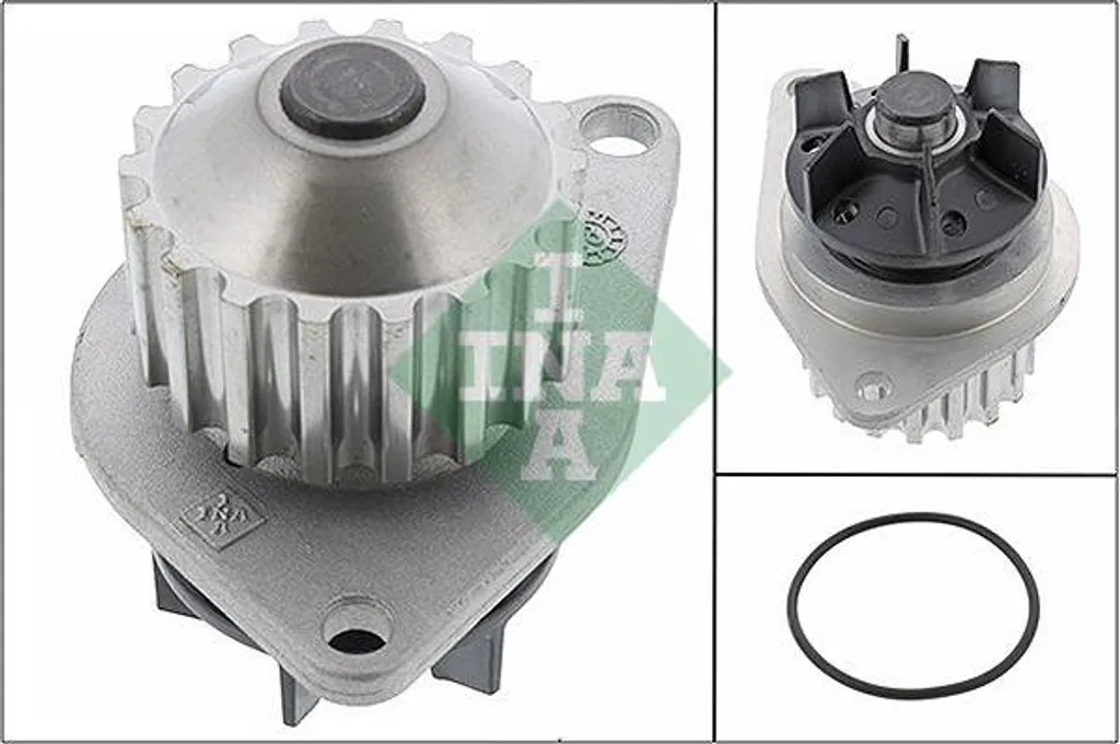 Pompe à eau INA 538 0055 10 pour Peugeot 206 207 et Citroën C3 OE 1201G0