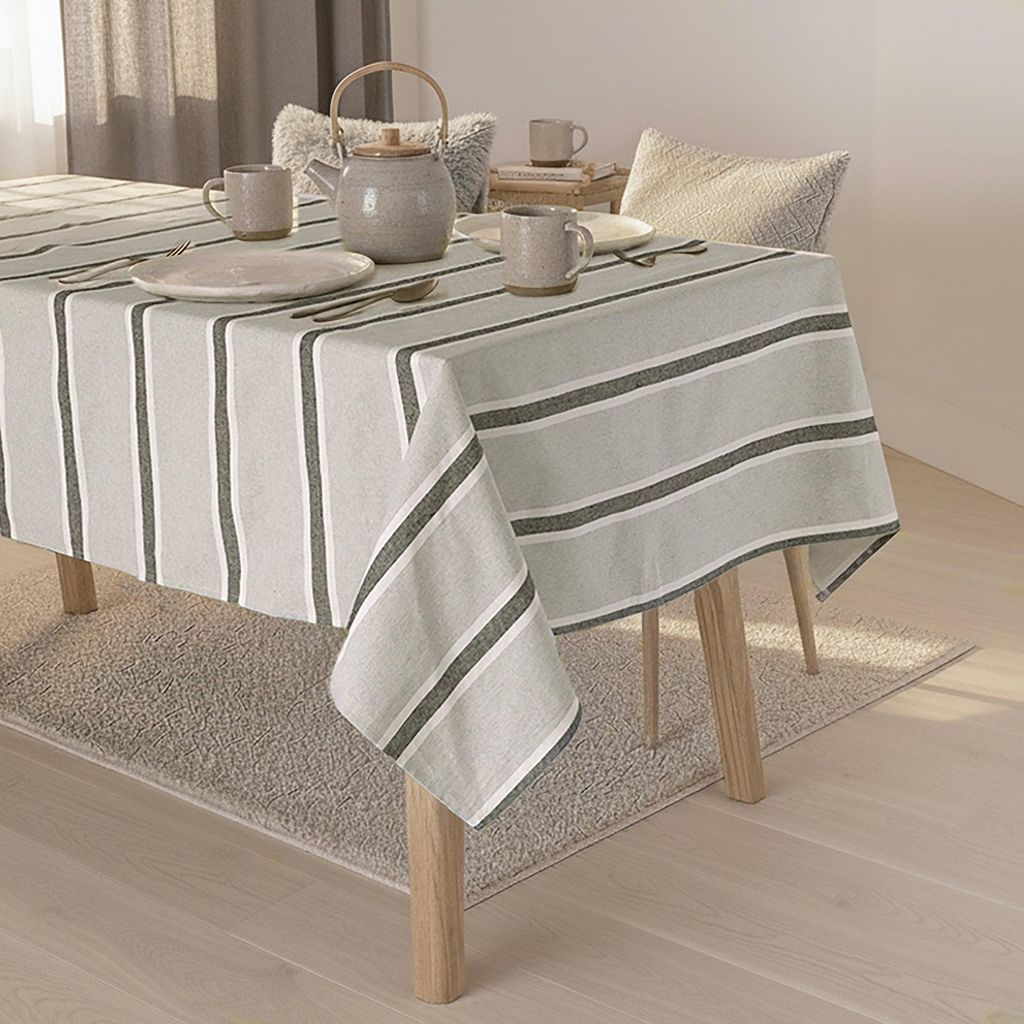 Dune Tischdecke 140x140 cm Grau 140x350 cm 85% Baumwolle 15% Polyester Hergestellt in Europa