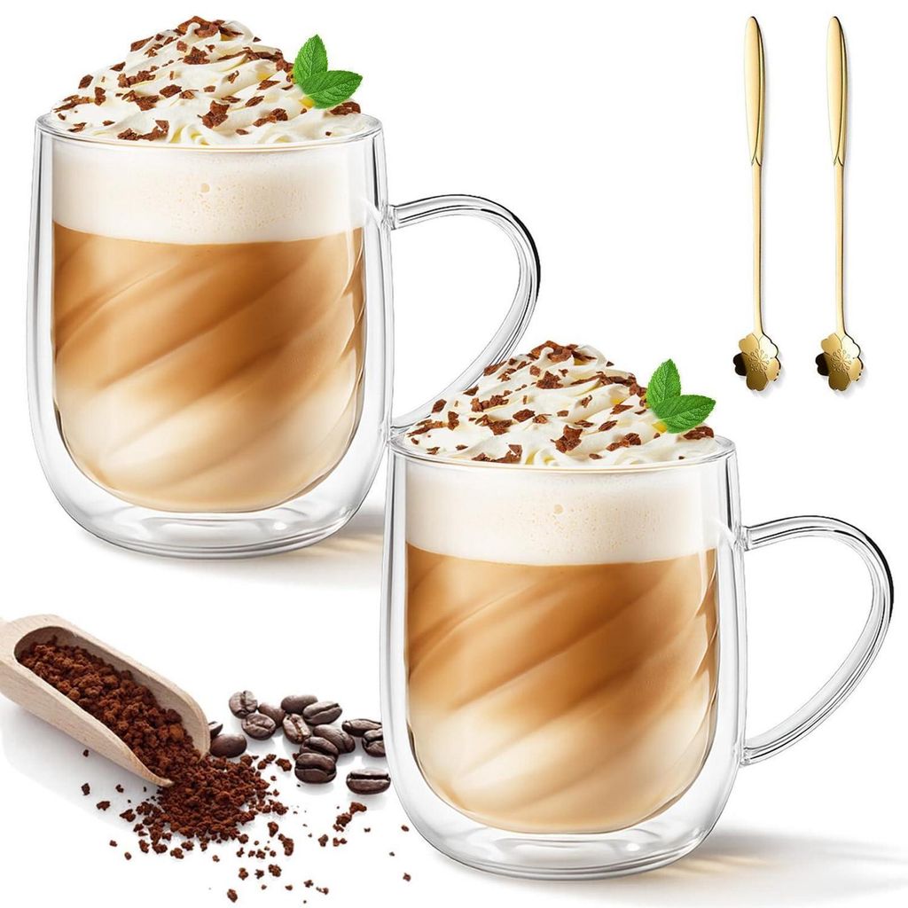 Set di 4 bicchieri da caffè termici a doppia parete da 350 Immagine del prodotto 