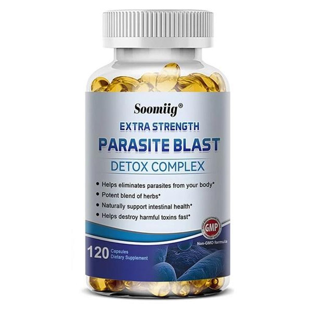 Parasite Blast Detox Complex 1475mg (120 Kapseln) Nahrungsergänzungsmittel, Entgiftung, Reinigung, Entschlackung, Darm, Darmgesundheit, Immunsystem