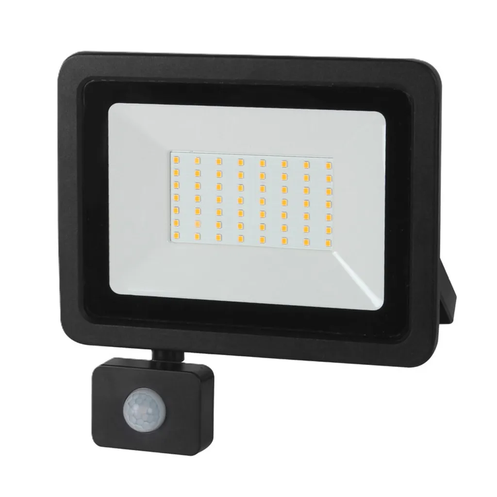 Projecteur LED 230V 50W 4250lm avec détecteur PIR IP65 blanc neutre
