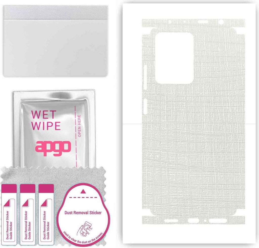 apgo Rückseite + Seiten Schutzfolie, Skin, kompatibel mit Xiaomi Redmi Note 12 Pro, Hinten Displayschutzfolie aus Vinylfolie, kratzfest, einfache ...
