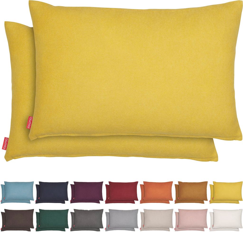 Set di 2 copricuscini Blumtal 40x60 cm in ciniglia - Immagine del prodotto 