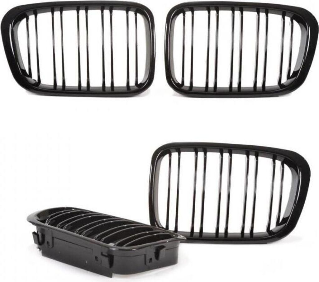 PR Sport Kühlergrill schwarz passend für BMW E46 Limo Produktbild 