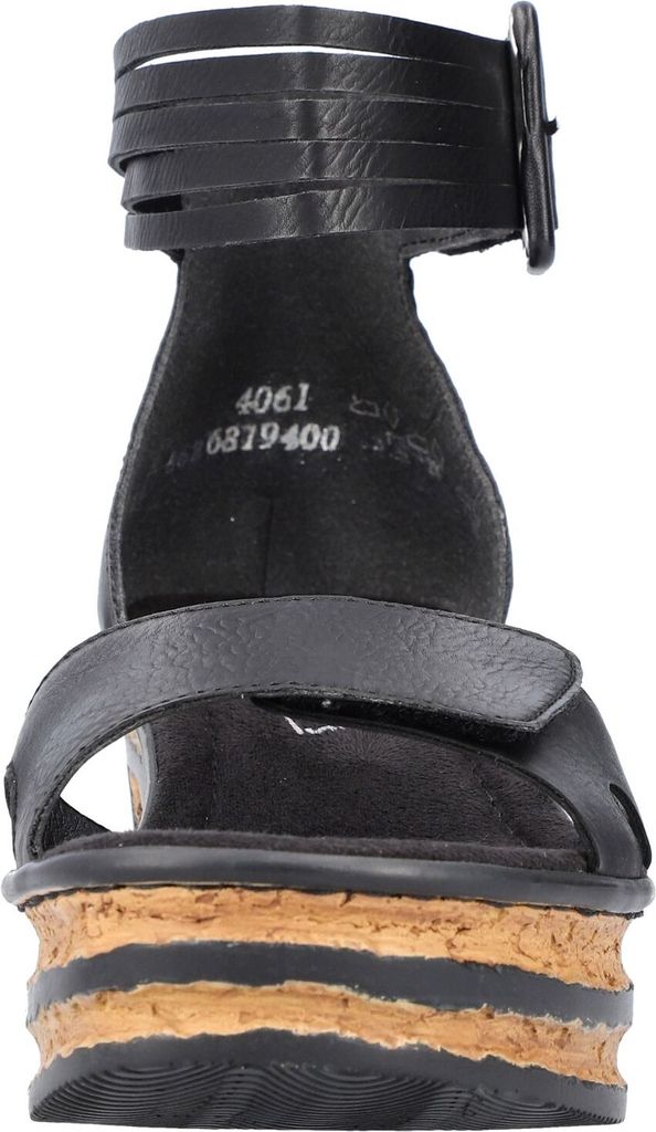 Rieker Damen Keilsandalette schwarz Produktbild 6