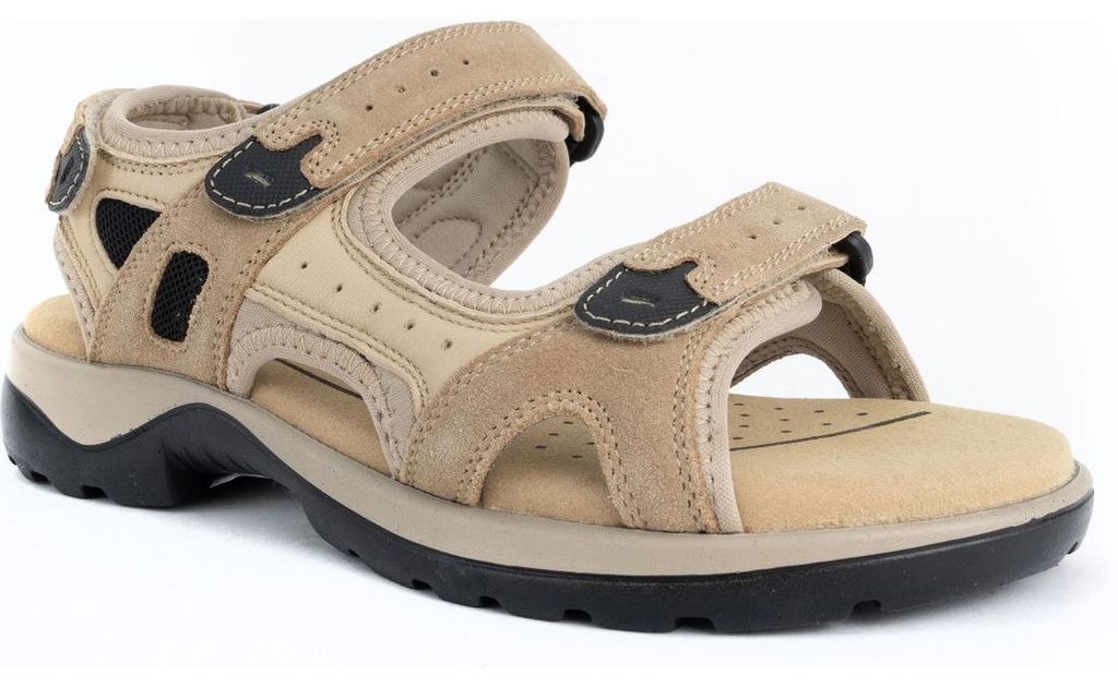 Gruner Schuhe Munich Damen Klassische Sandalen EVIA01BEIGE Farbe: Beige Größe: 41