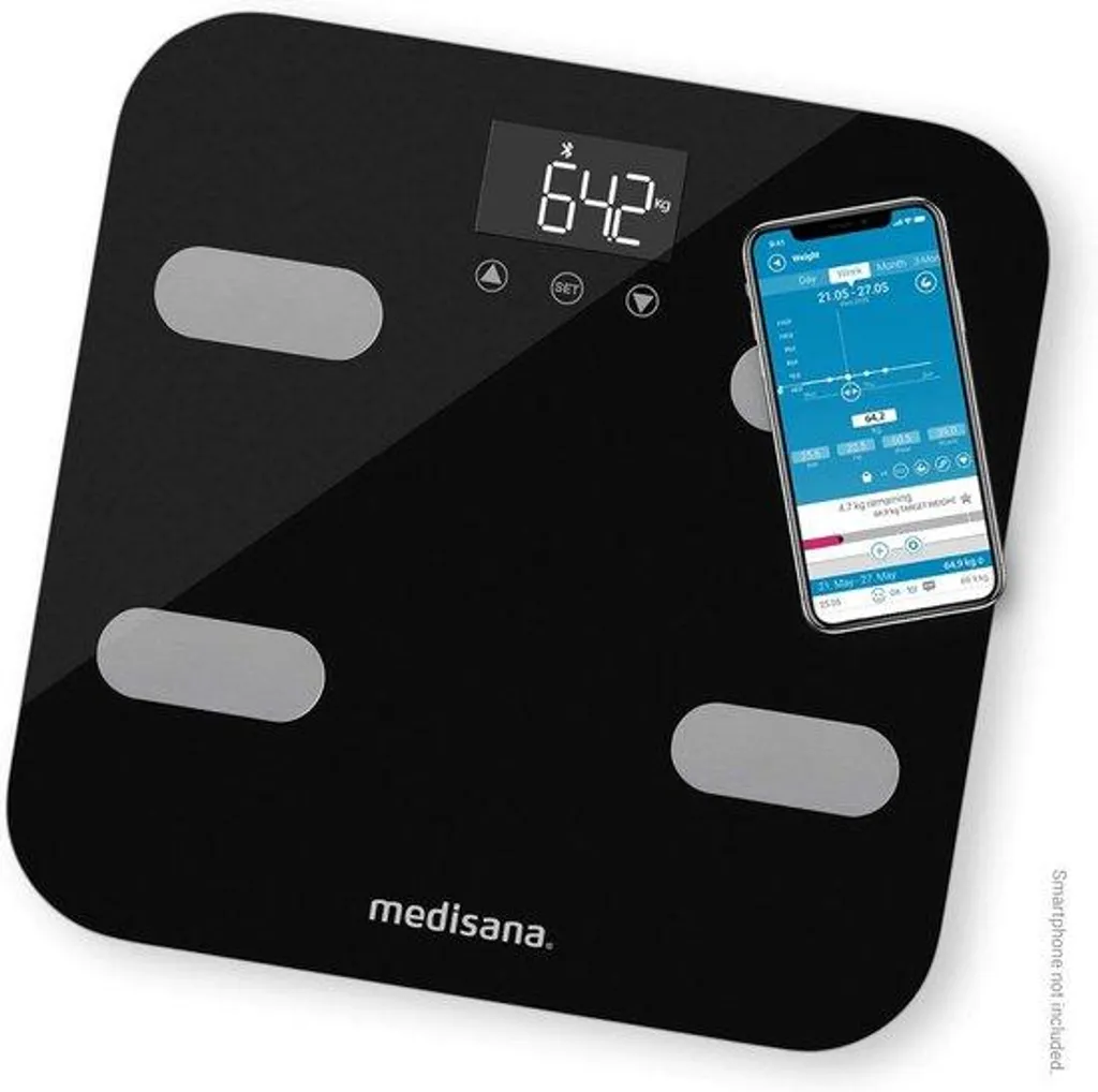 Pèse-personne avec analyse corporelle 180 kg Wi-Fi et Bluetooth Connecté