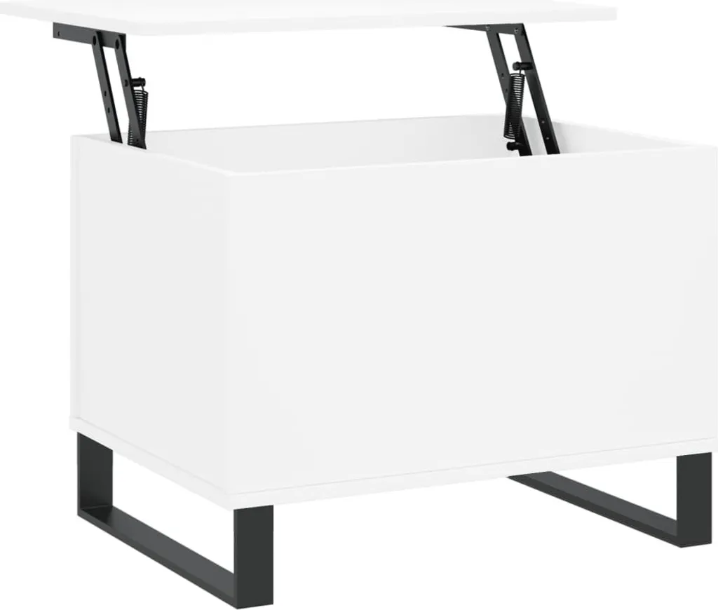 Tavolino Salotto Bianco 60cm | Legno Moderno per Prime Case