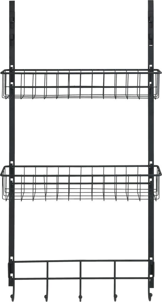 WENKO Türregal Schwarz Ordnung Aufbewahrung Ohne Bohren