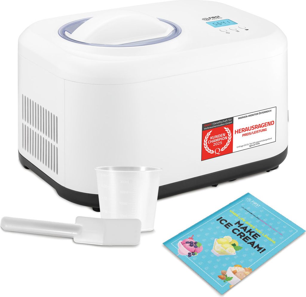 TZS First Austria Eismaschine mit Kompressor 1L, Produktbild
