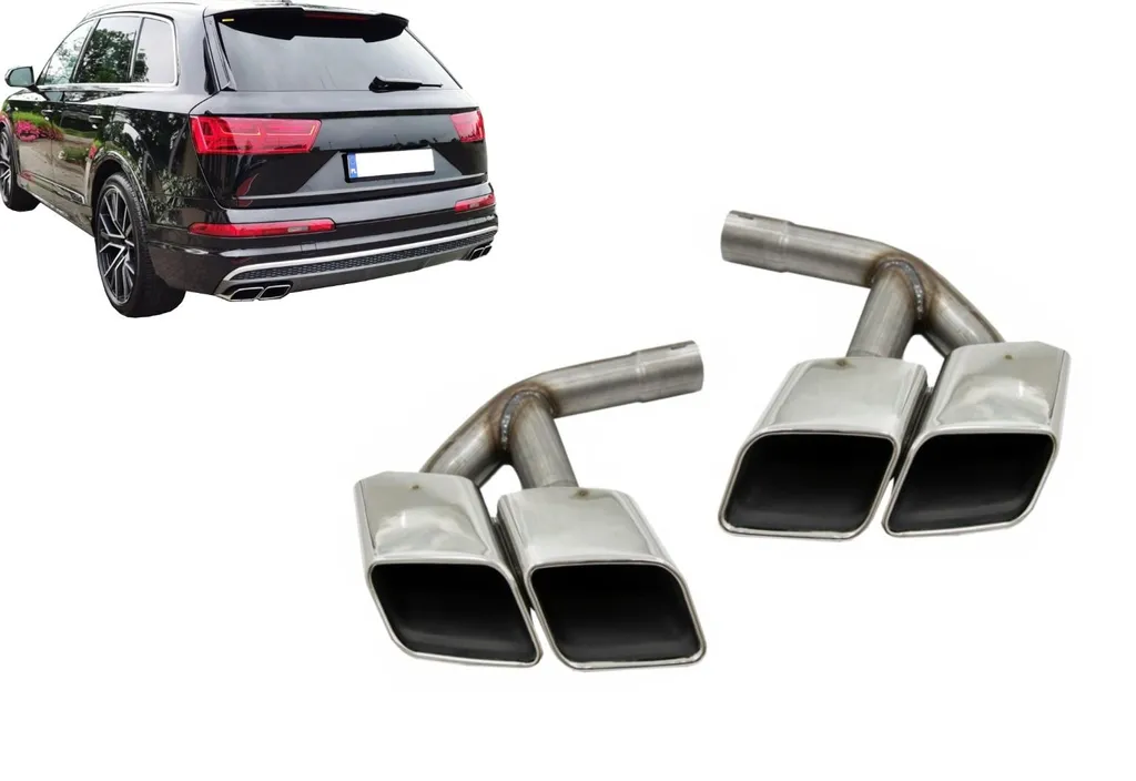 Sorties d'échappement Quad Audi Q7 4M Essence 2015-2019 Look Chrome SQ7