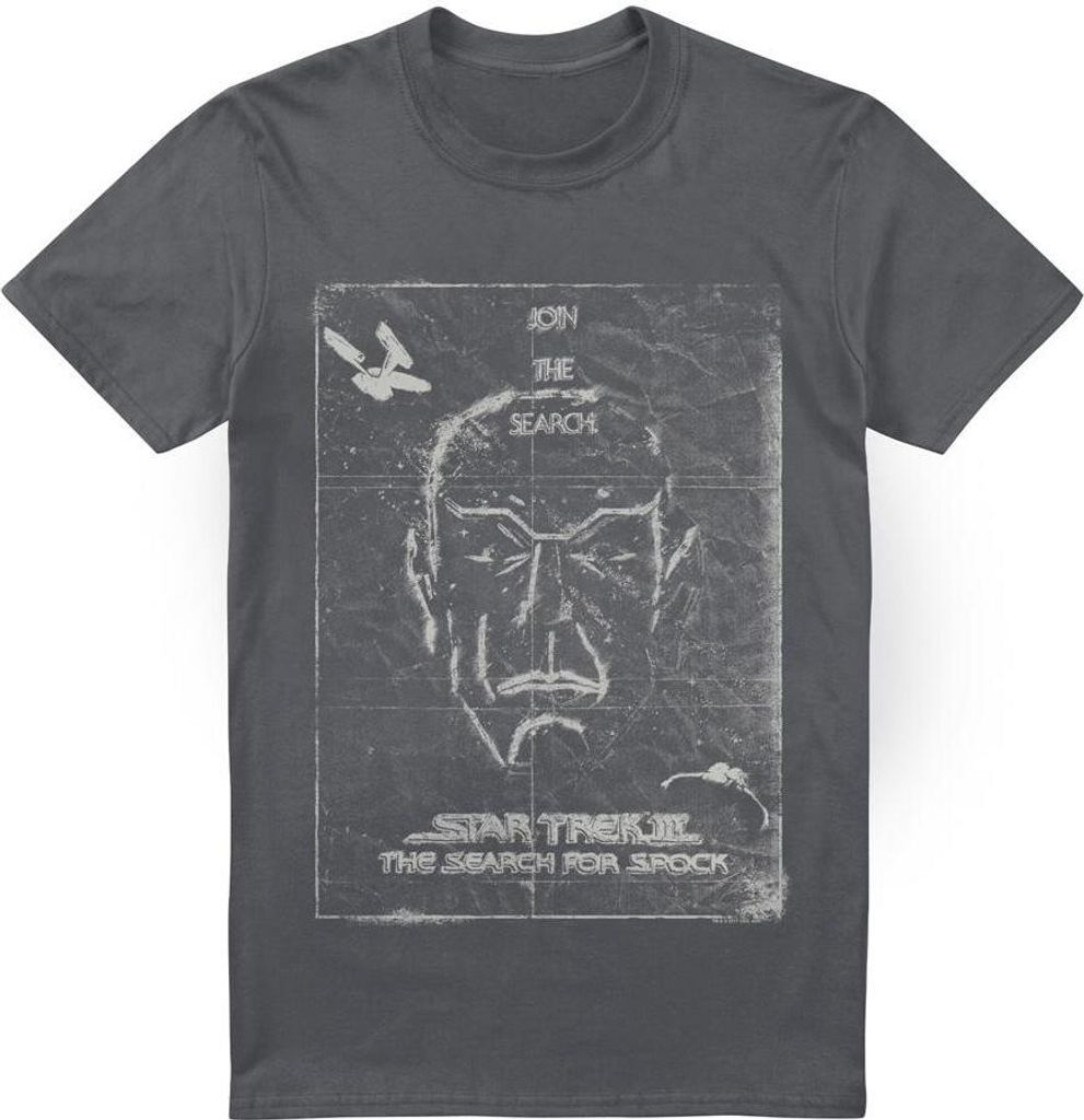 Star Trek - "Join the Search" T-Shirt für Herren TV13502 (XL) (Holzkohle)