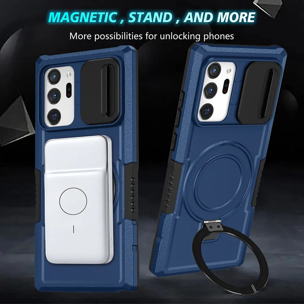 Custodia Samsung Note 20 Ultra 5G MagSafe Blu Trasparente Antiurto - 4