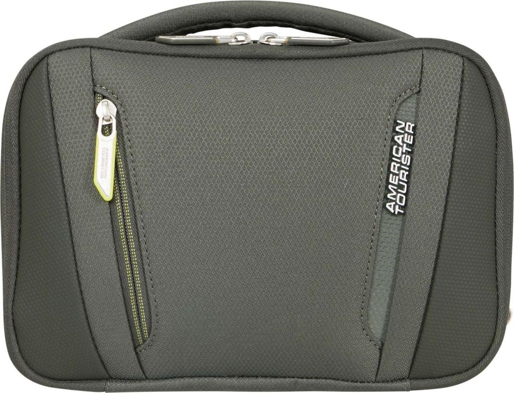 American Tourister Kulturbeutel Wanderlite Wash Bag Exp. Dark Khaki tannengrün