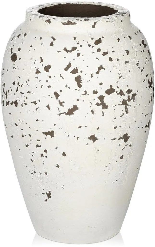Vase pour herbe de la pampa en céramique vintage - Déco rustique 27cm