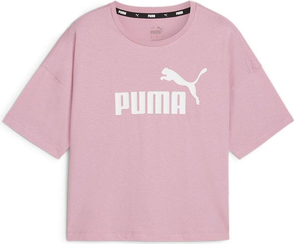 Puma Ess Cropped Logo Tee - mauved out, Größe:L