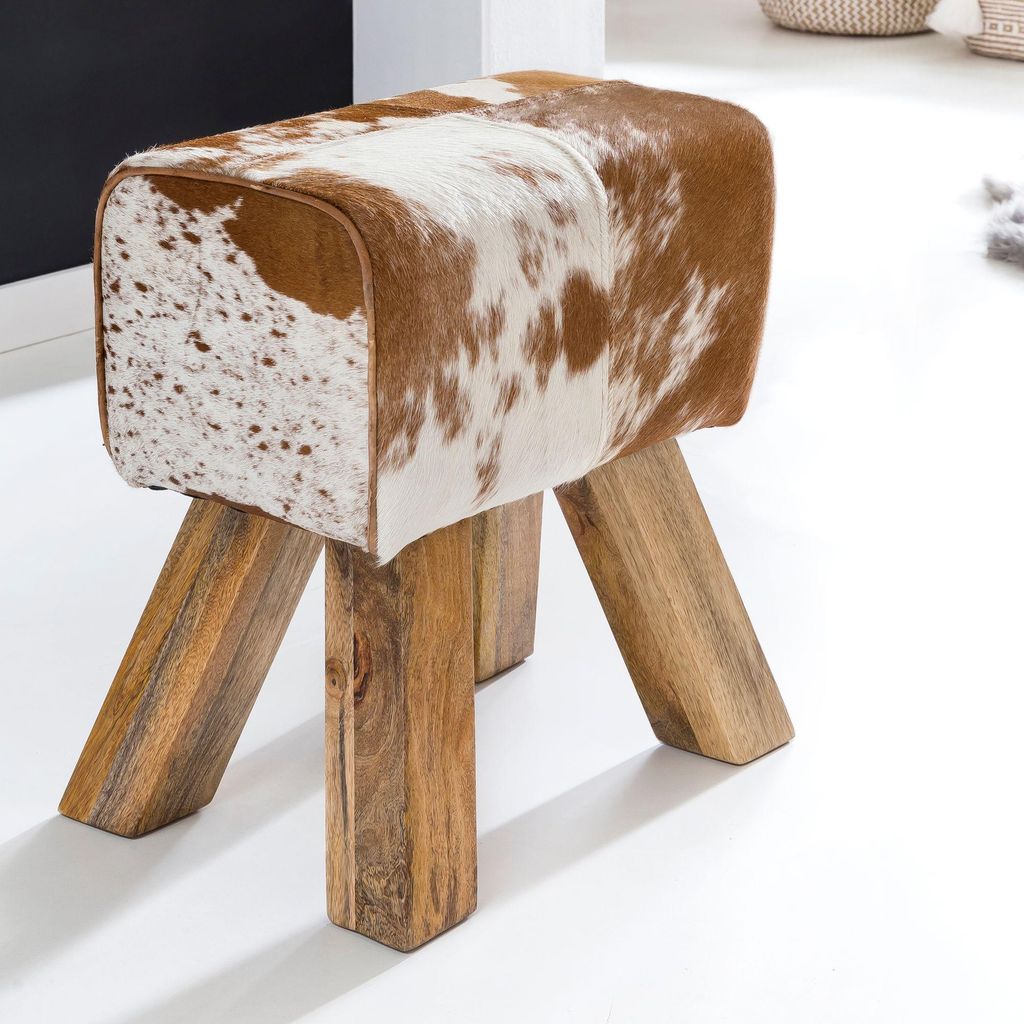 FineBuy Design Turnbock Fell Sitzhocker 40 x 30 x 47 cm Produktbild 