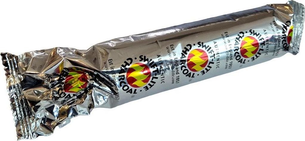 Carboncini Swift Lite da 33 mm con legnetti accendifuoco, Immagine del prodotto 