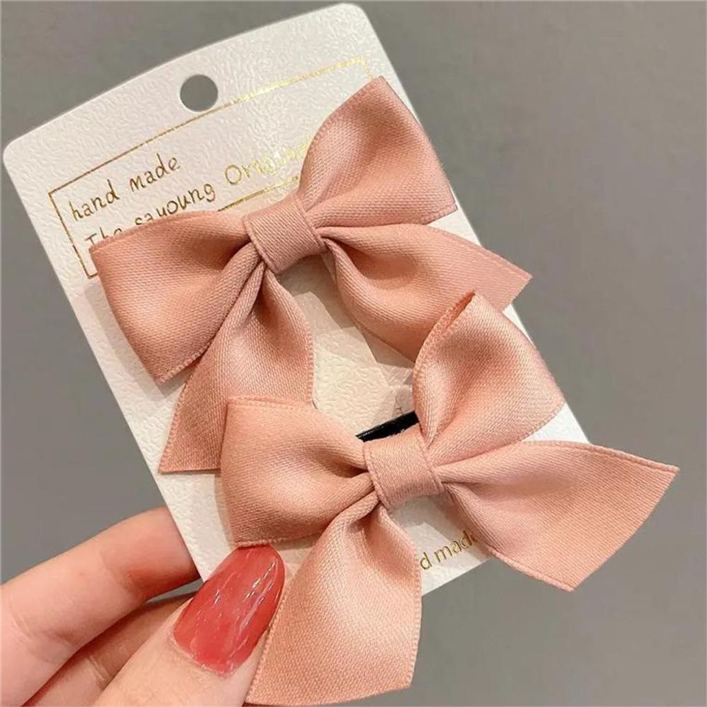 Beige Haarspangen mit Schleifchen für Kinder - Praktisch & Stylisch KP38398