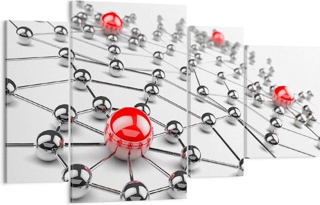 Bild auf Leinwand - Leinwandbild - Abstrakt grafik entwurf computer - 120x70cm - Wand Bild - Wanddeko - Leinwanddruck - Bilder - Kunstdruck - Leinw...