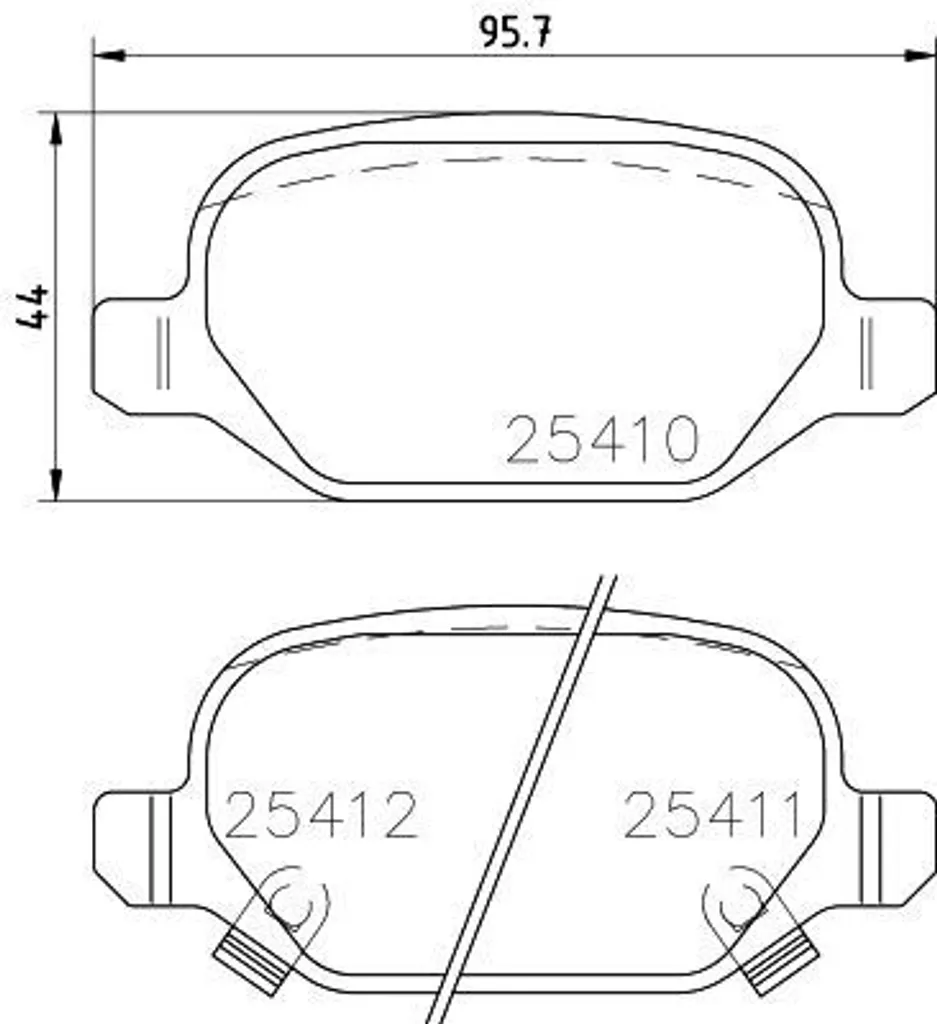 Plaquettes de frein HELLA 8DB 355 023-271 pour Fiat 500 et 500X
