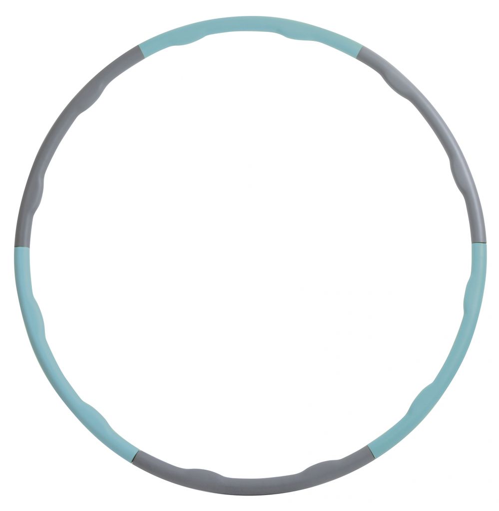 FITNESS-HOOP  mit Massagewellen, grey-skyblue, Ø 100cm Produktbild 