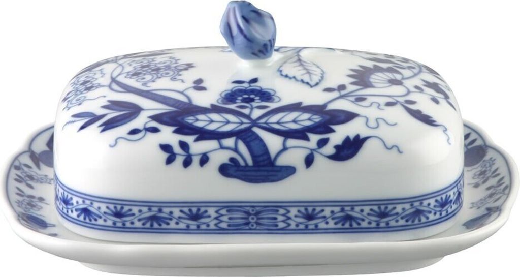 Hutschenreuther Butterdose Blau Zwiebelmuster Produktbild 