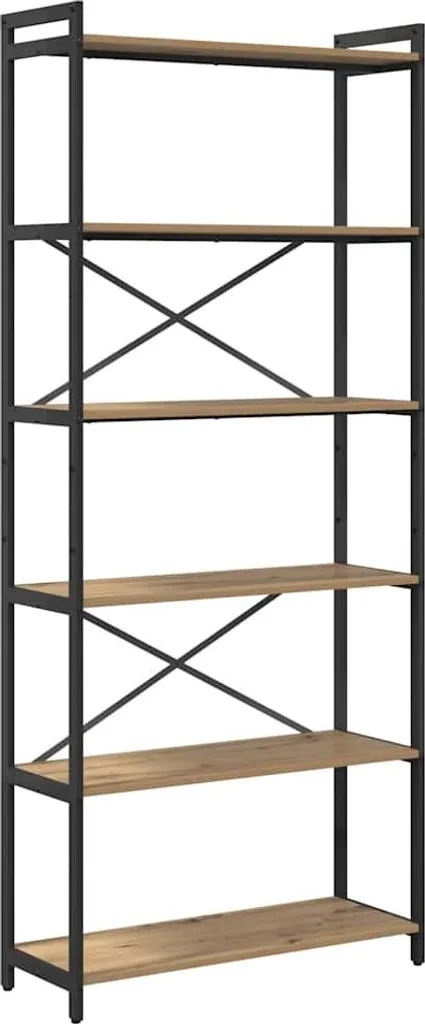 Scaffale Basso Rovere 40x30x85 cm - Design Minimalista Legno Chiaro