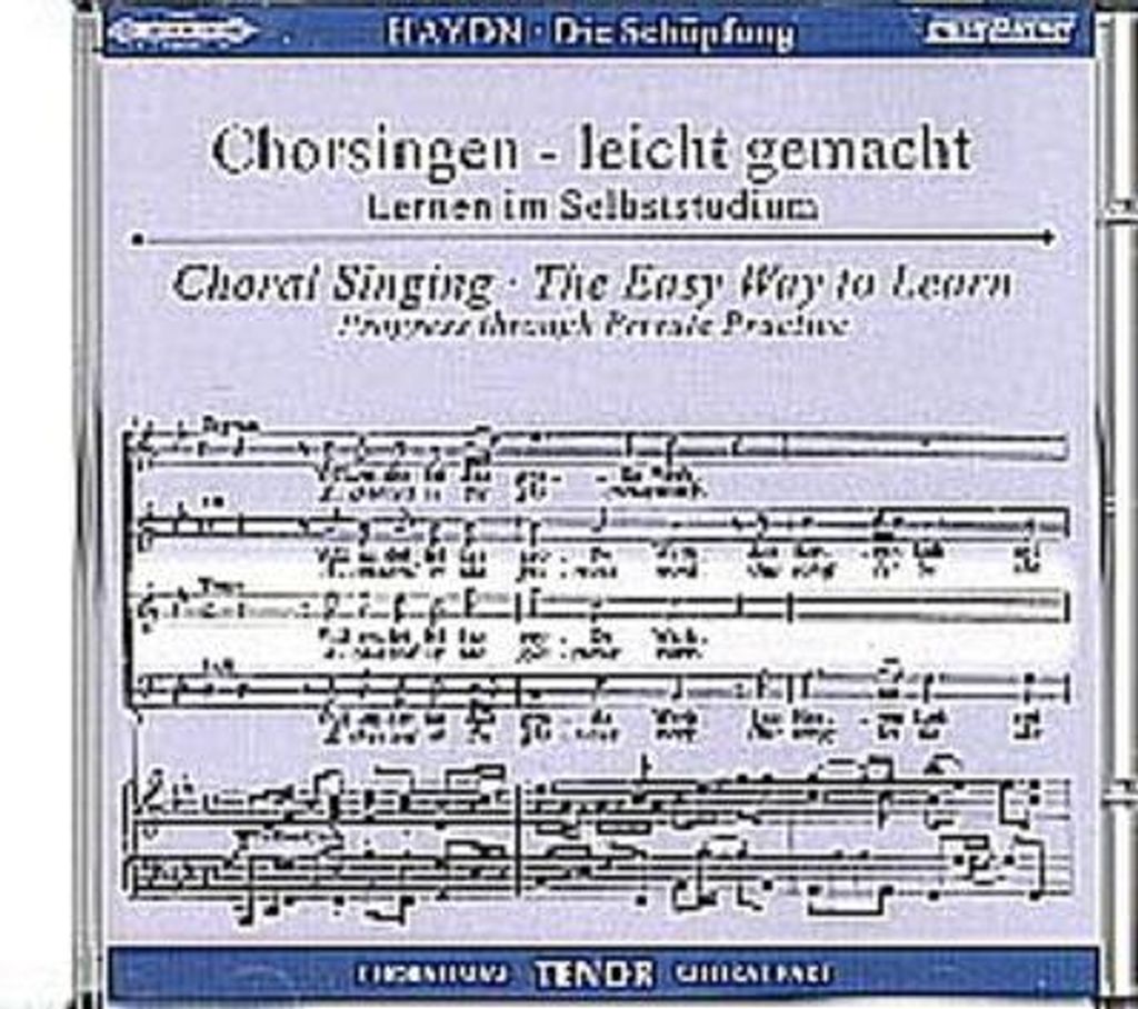 Begleitungen zum eigenen Musizieren - Chorsingen leicht gemachtHaydn,Die Schöpfung Ten