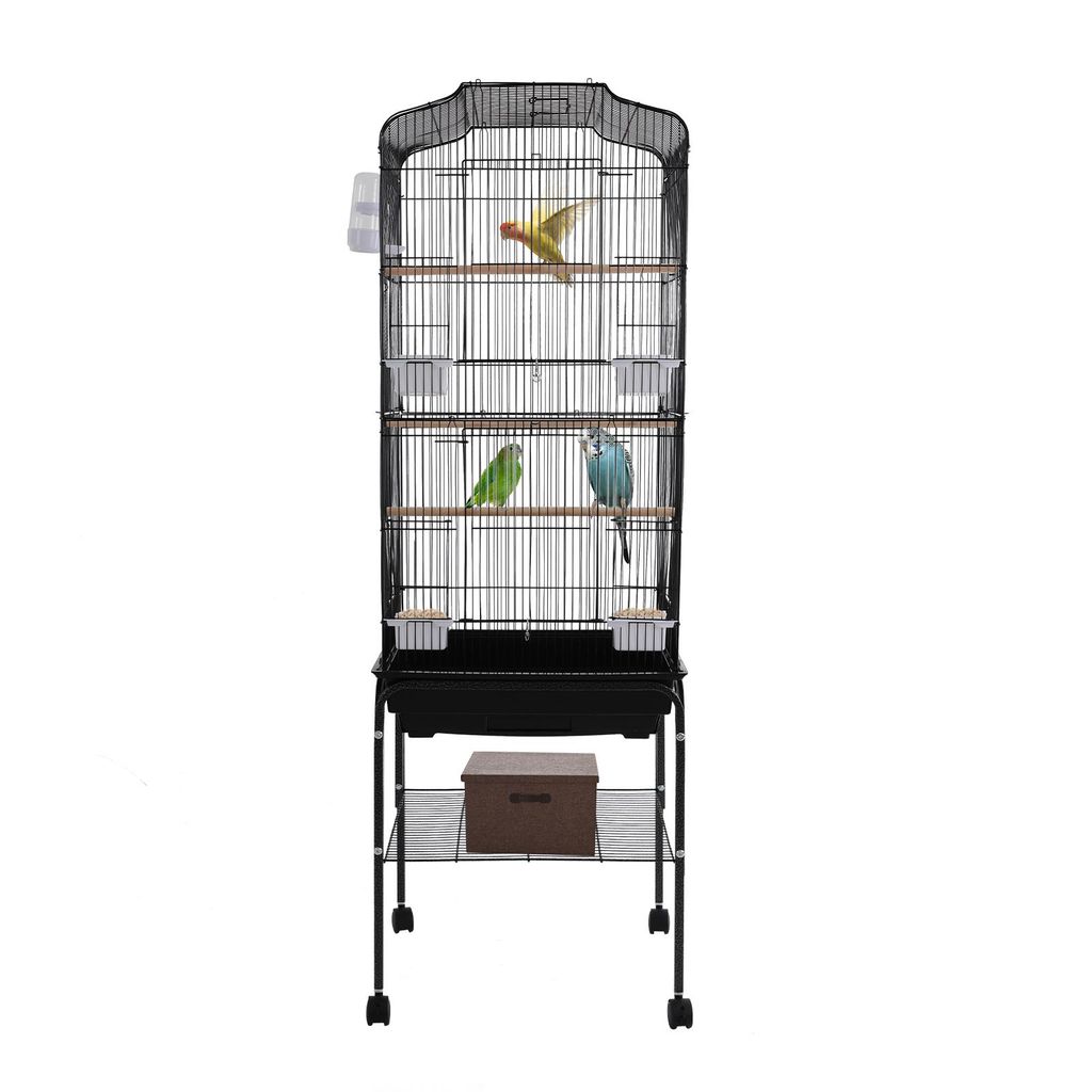 Klece pro ptáky s kolečky 47*37*137,5 cm Chovatelská klec Obrázek produktu 