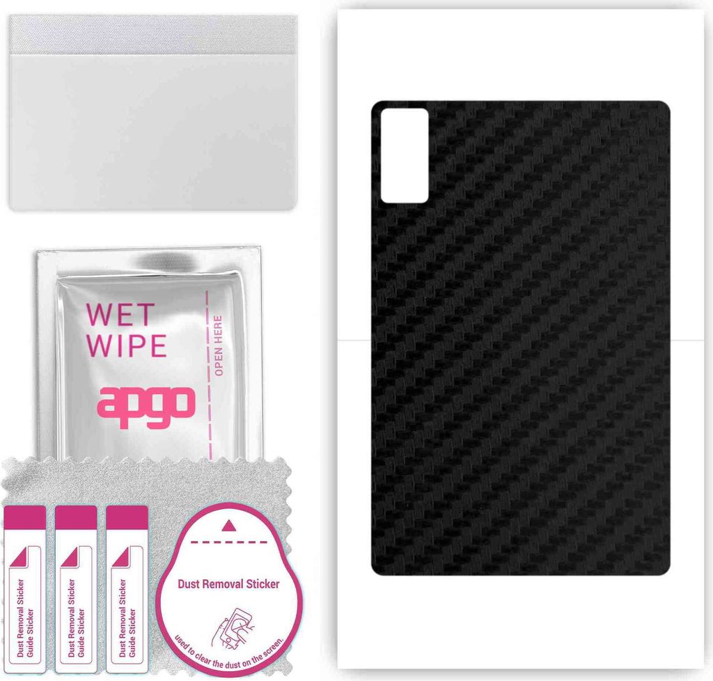 apgo Rückseite Schutzfolie, Skin, kompatibel mit Xiaomi Redmi Pad, Hinten Displayschutzfolie aus Vinylfolie, kratzfest, einfache Montage - Schwarz...