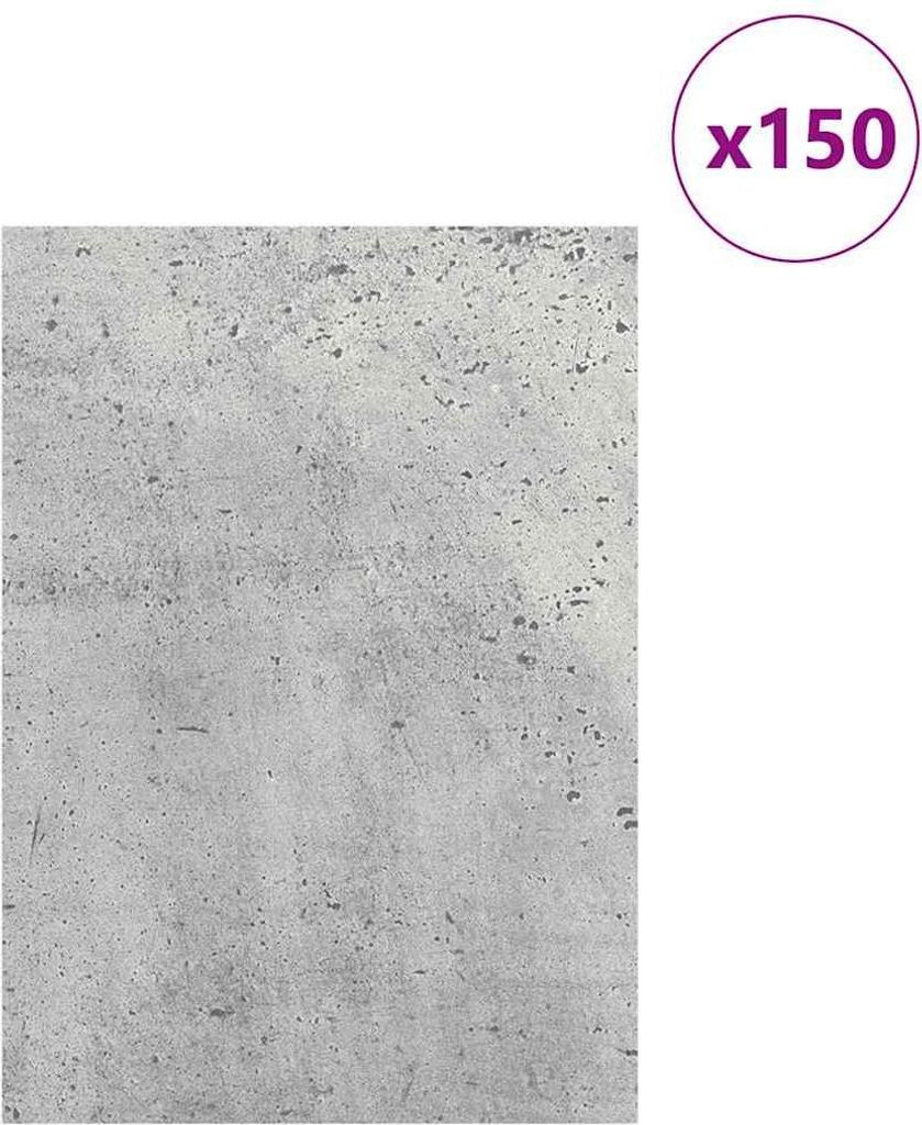 “2026 Modern“ Dekoplatten 150 pcs - Montage erforderlich - Beton Grau 21 x 30 x 0,27cm Holzwerkstoff - Designermöbel 119240 - Platten