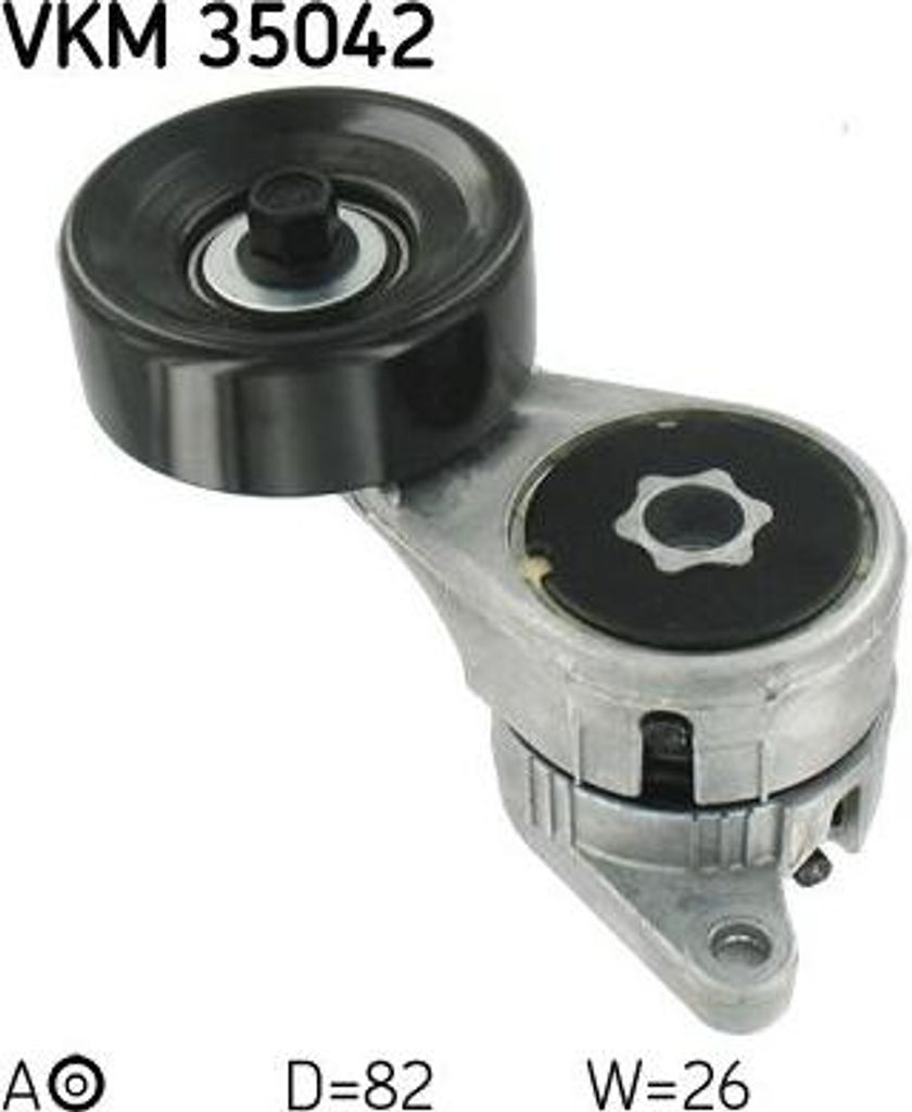 SKF VKM 35042 Spannrolle, Keilrippenriemen OE 5636736 kompatibel mit Frontera B, Monterey